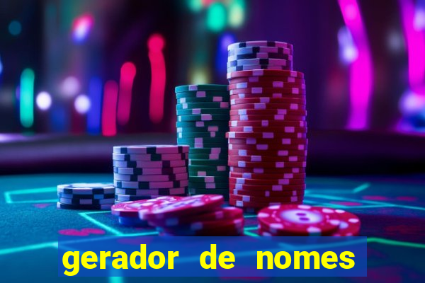 gerador de nomes para jogos